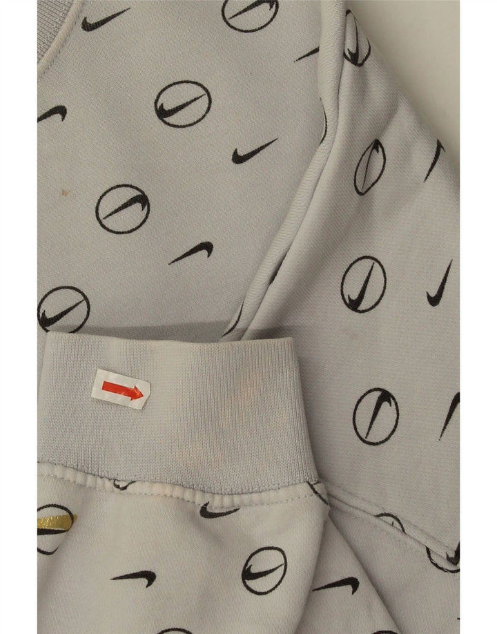 Pulover pentru femei Nike Oversized Crop Graphic Pulover UK 10 Mic Gri
