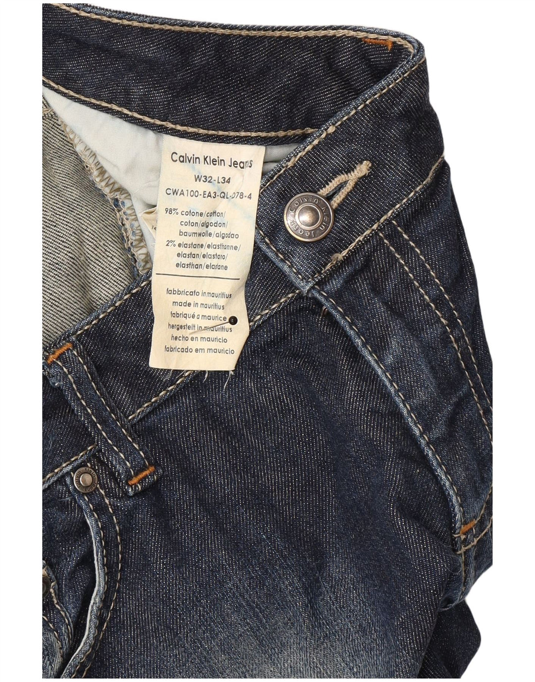 Blugi Calvin Klein pentru femei Bootcut W32 L34 Bumbac bleumarin