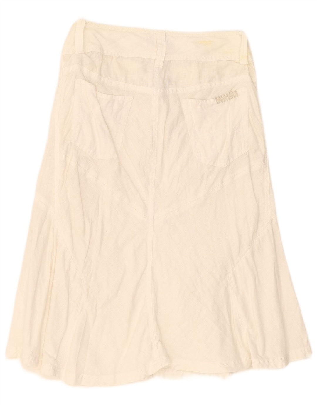 Fusta A-Line pentru femei Marlboro Classics EU 42 Large W30 White Linen
