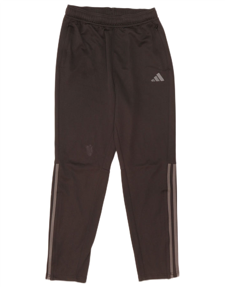 Pantaloni de trening Adidas baieti 13-14 ani poliester negru