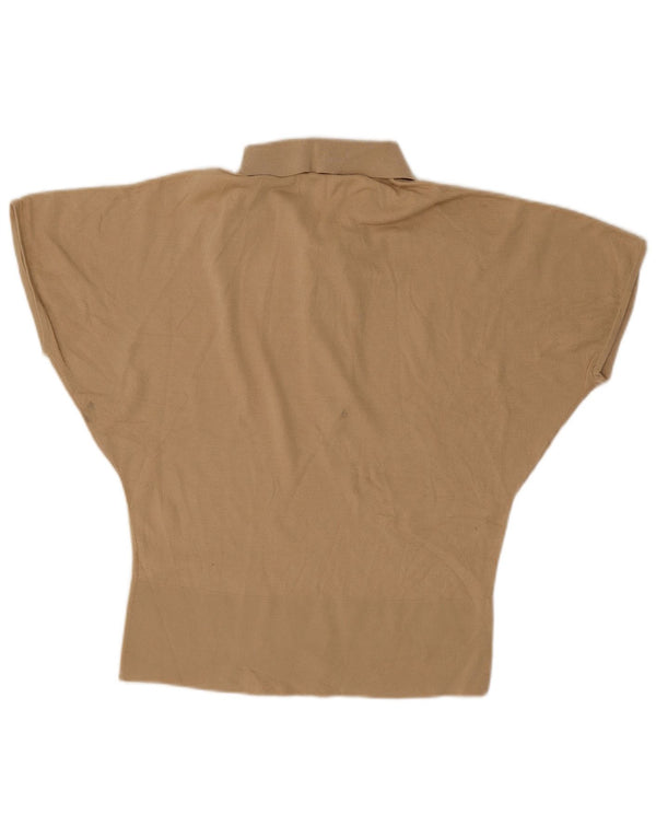 Tricou polo Cos pentru femei Batwing UK 14 Medium Bej