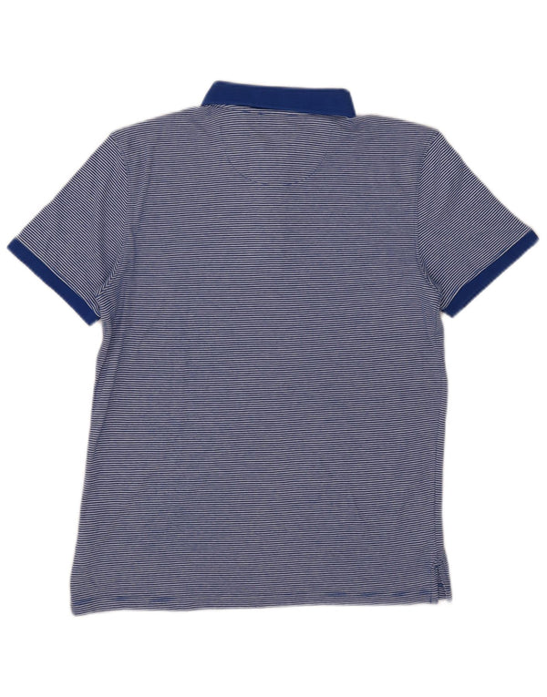 Cămașă polo Calvin Klein pentru bărbați, bumbac cu dungi albastre