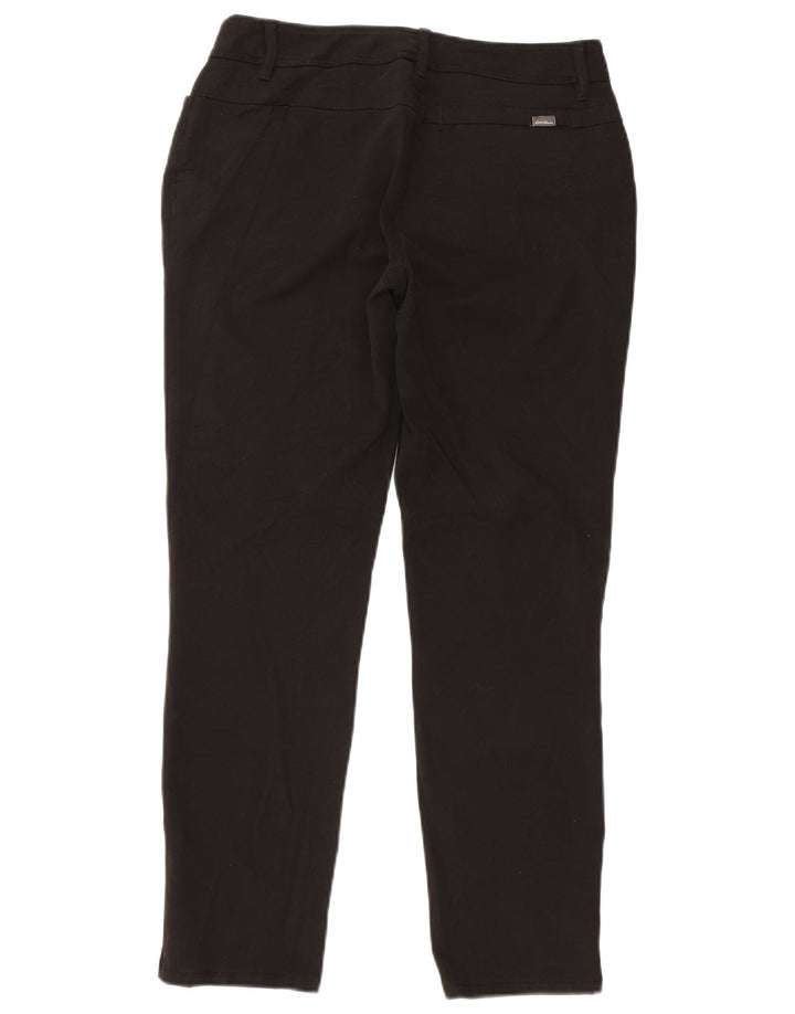 EDDIE BAUER Pantaloni casual subțiri pentru femei US 4 Small W28 L27 Poliester negru
