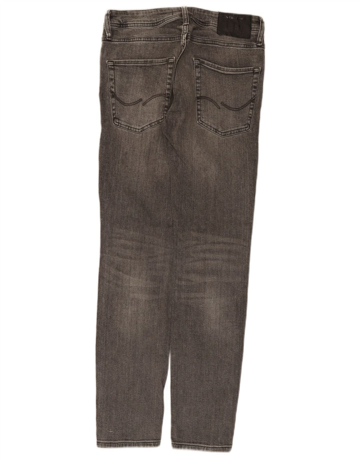 JACK & JONES Blugi slim pentru bărbați învechiți W30 L30 bumbac gri
