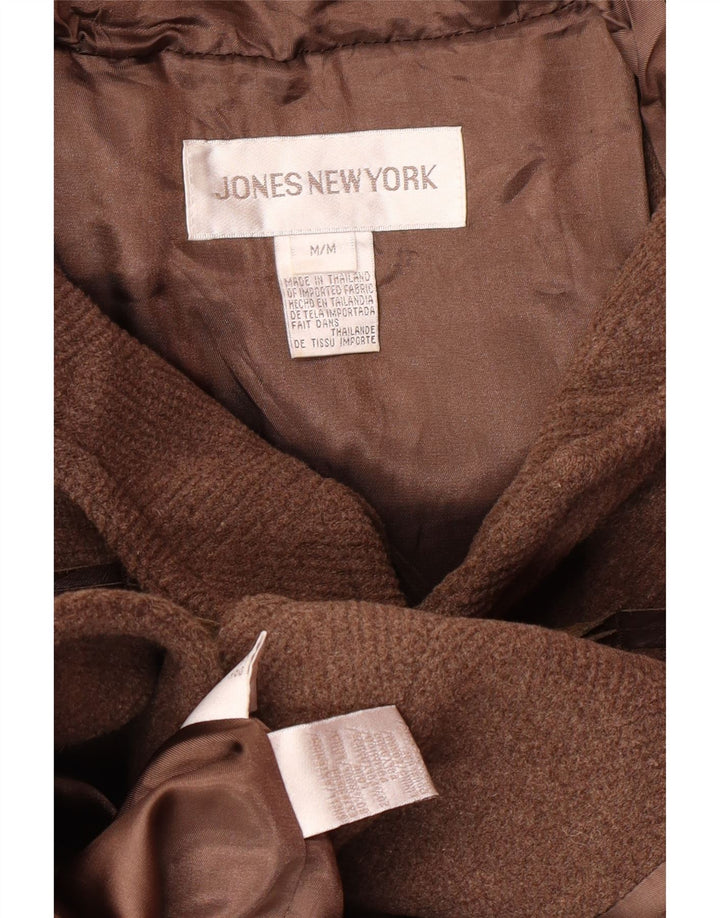Duffle Coat pentru femei Jones New York UK 14 Medium Brown Wool Classic