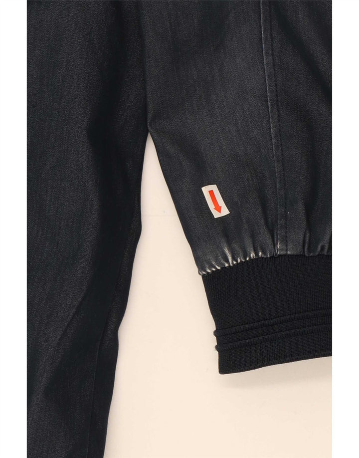 Zara Mens Bomber Jacket UK 38 Medium Bleumarin Blue