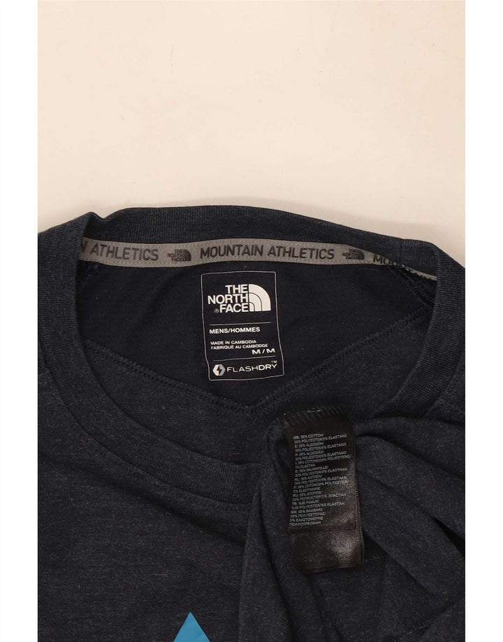 Tricou grafic pentru bărbați The North Face Top mediu din bumbac bleumarin
