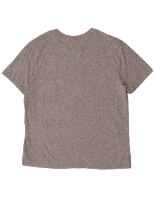 Tricou cu grafică pentru bărbați Fila Top 2XL Gri bumbac cu pete