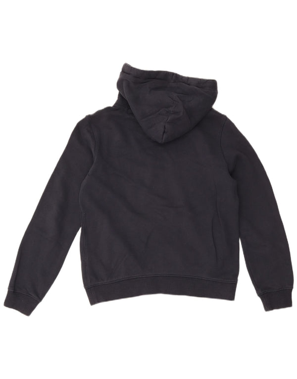 Jack Wills Pulover cu glugă cu grafic pentru femei UK 12 Medium, bleumarin, bumbac