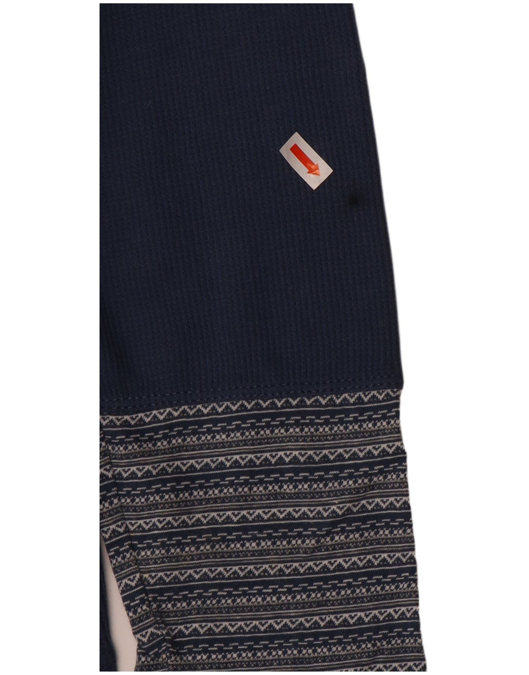 EDDIE BAUER Top pentru femei cu mânecă lungă UK 16 mare, albastru bleumarin, bumbac cu dungi