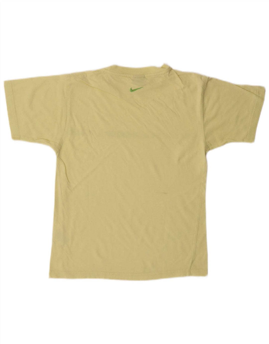Tricou grafic Nike pentru băieți Top 10-11 ani Bumbac galben mediu