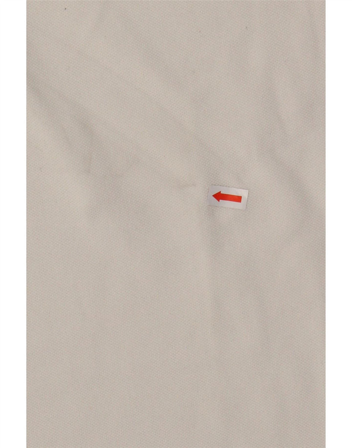 ROBE DI KAPPA Mens Polo Shirt Medium Off White Cotton Vintage Robe Di Kappa and Second-Hand Robe Di Kappa from Messina Hembry 