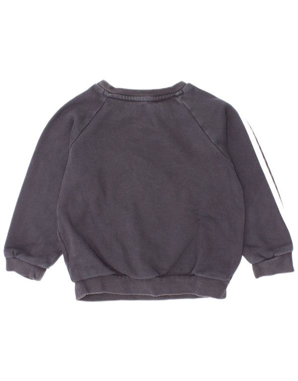 Adidas Baby Boys Pulover Grafic Pulover 18-24 Luni Bumbac Negru