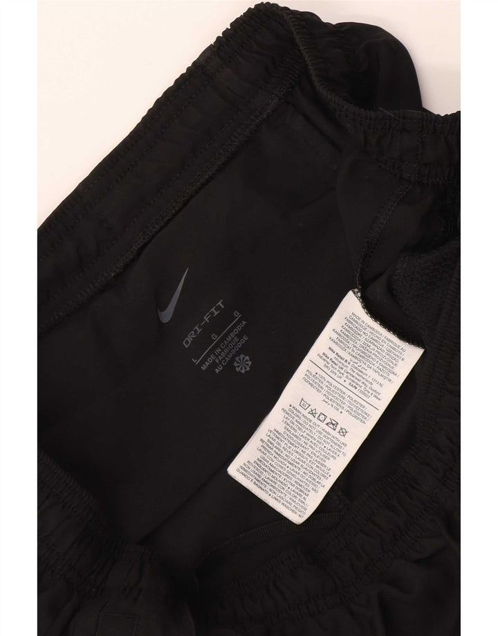 Pantaloni de trening Nike Dri Fit Crop pentru bărbați Pantaloni de jogging, mari, negru, poliester