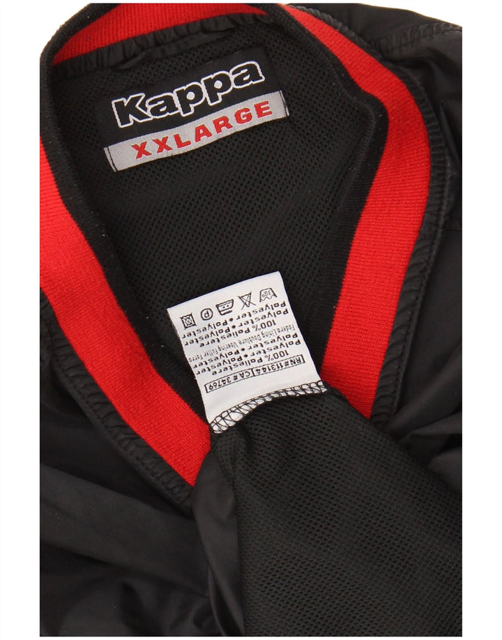 Trening KAPPA Pulover pentru bărbați Top 2XL, negru, poliester color bloc