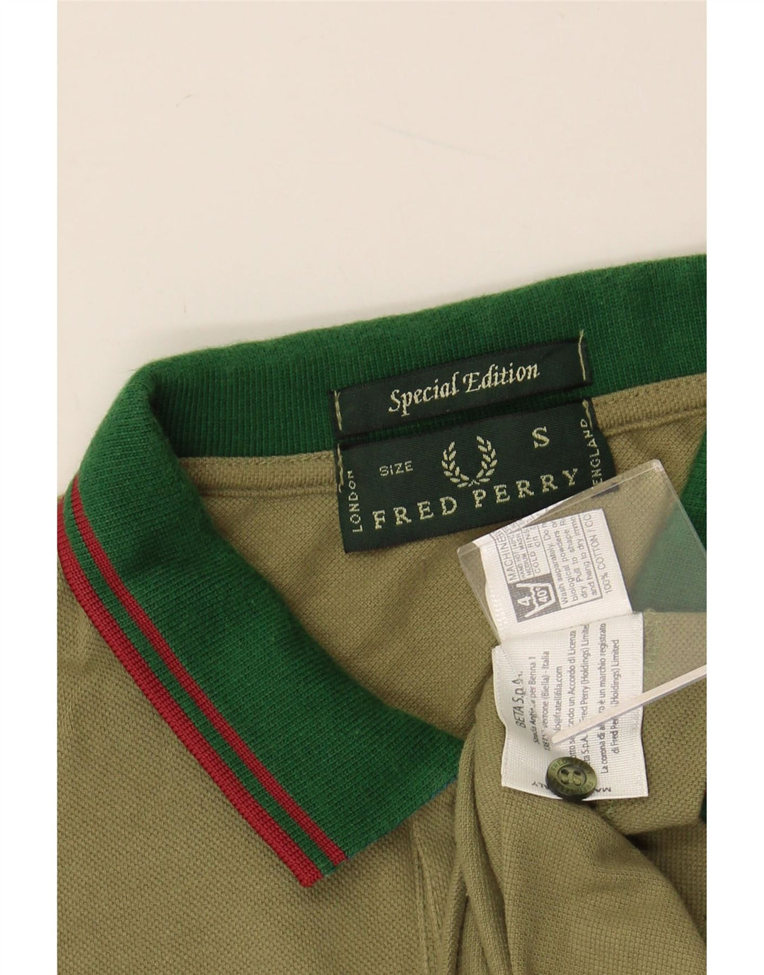 FRED PERRY Tricou polo pentru bărbați, bumbac verde mic