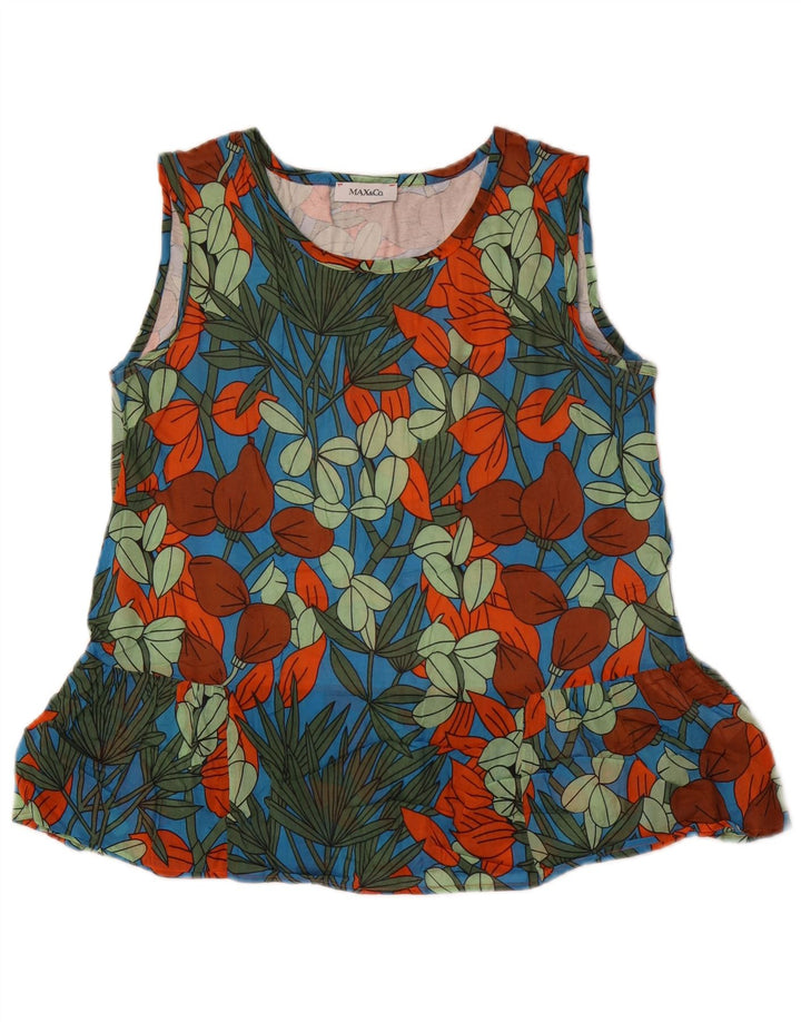 Bluză fără mâneci pentru femei Max & Co. UK 10 Mic Multicolor Floral