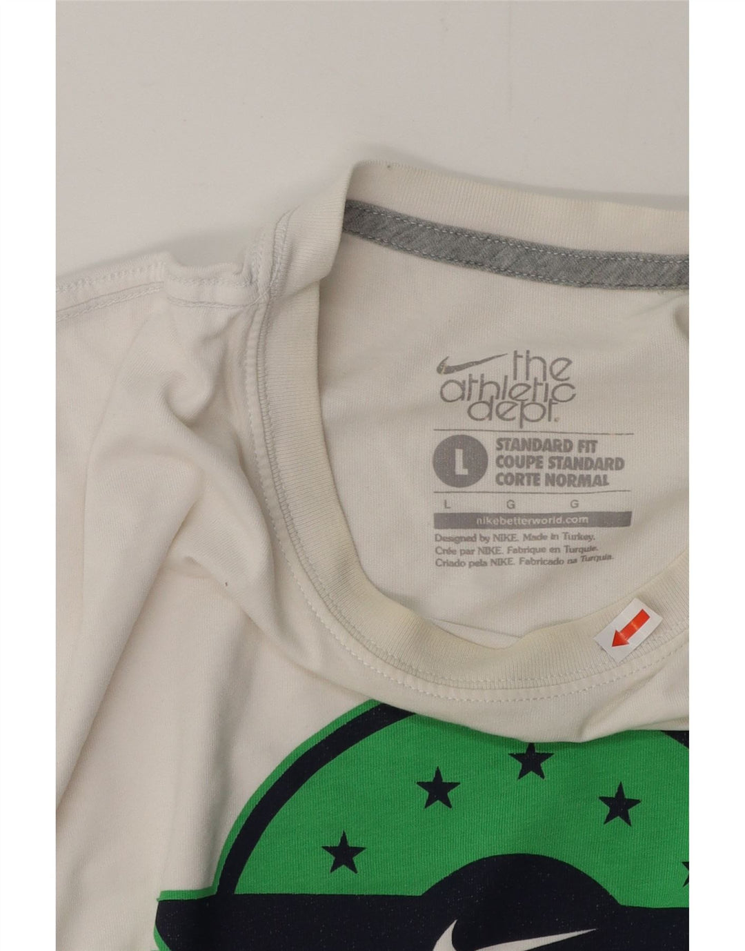 Tricou grafic NIKE Coupe Standard Fit Standard Top Large Alb