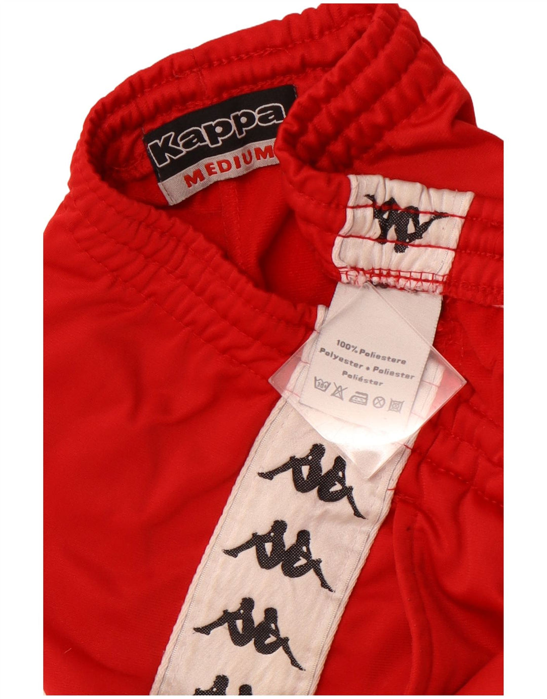 Pantaloni de trening grafic pentru bărbați KAPPA Poliester roșu mediu