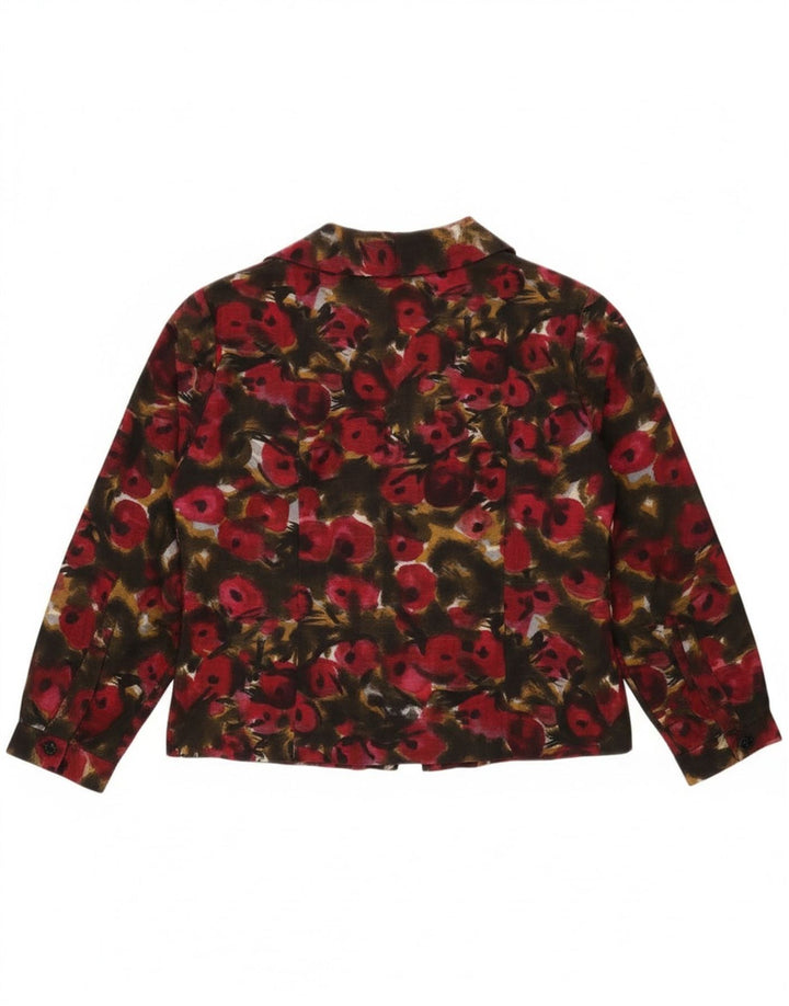 Bluză pentru femei vintage cămașă UK 16 mare, multicoloră, florală