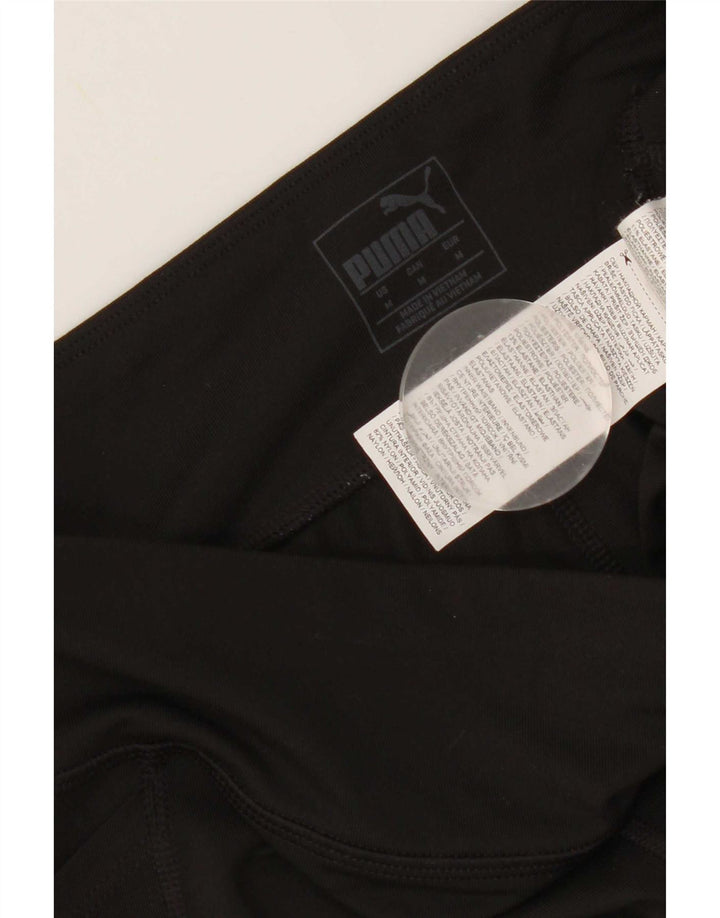 Pantaloni scurti sport Puma pentru femei UK 12 Poliester mediu negru