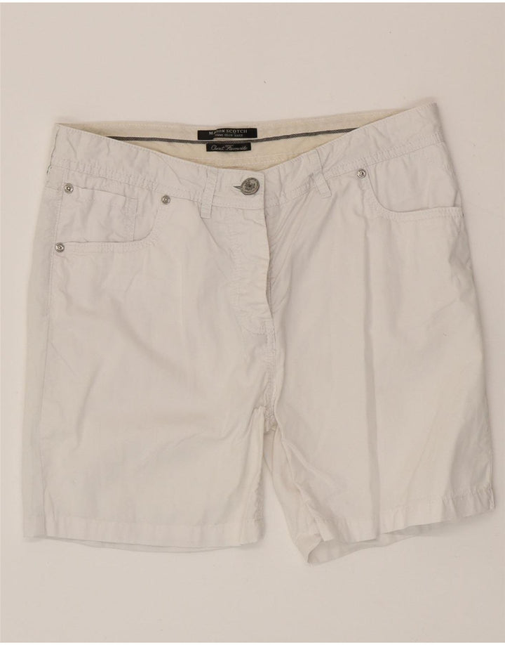 Maison Scotch Pantaloni scurti casual pentru femei W27 Small White Bumbac
