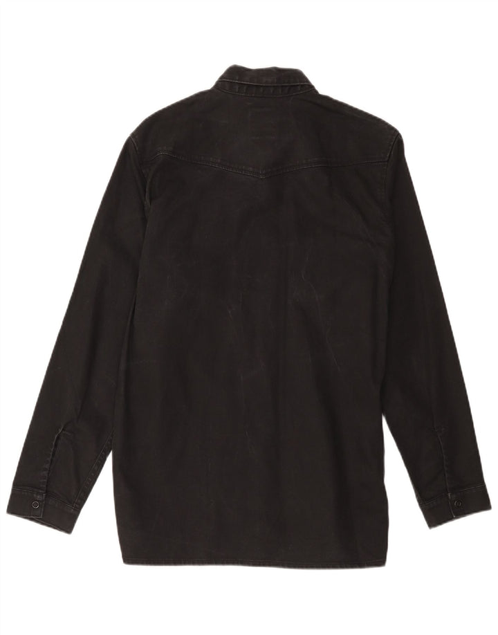 Cămașă de blugi pentru bărbați Levi's, bumbac negru mic