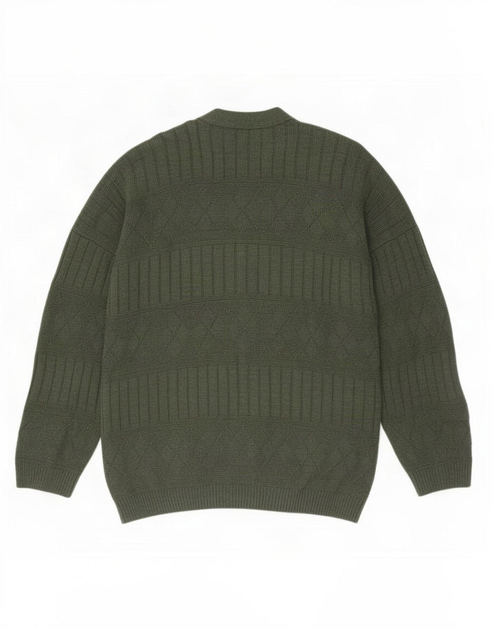 Pulover Cardigan St. Michael pentru bărbați Marks & Spencer, verde mare