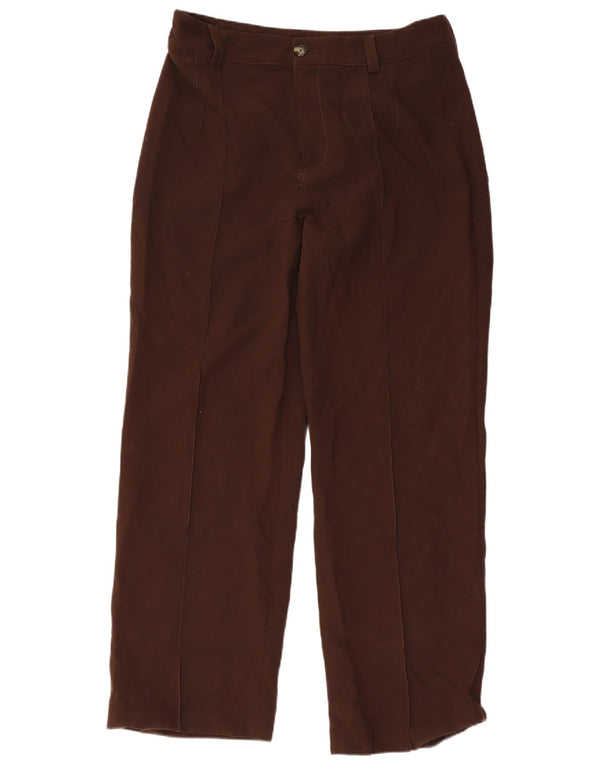 Pantaloni Drepți Casual Zara Femei XL W32 L32 Maro