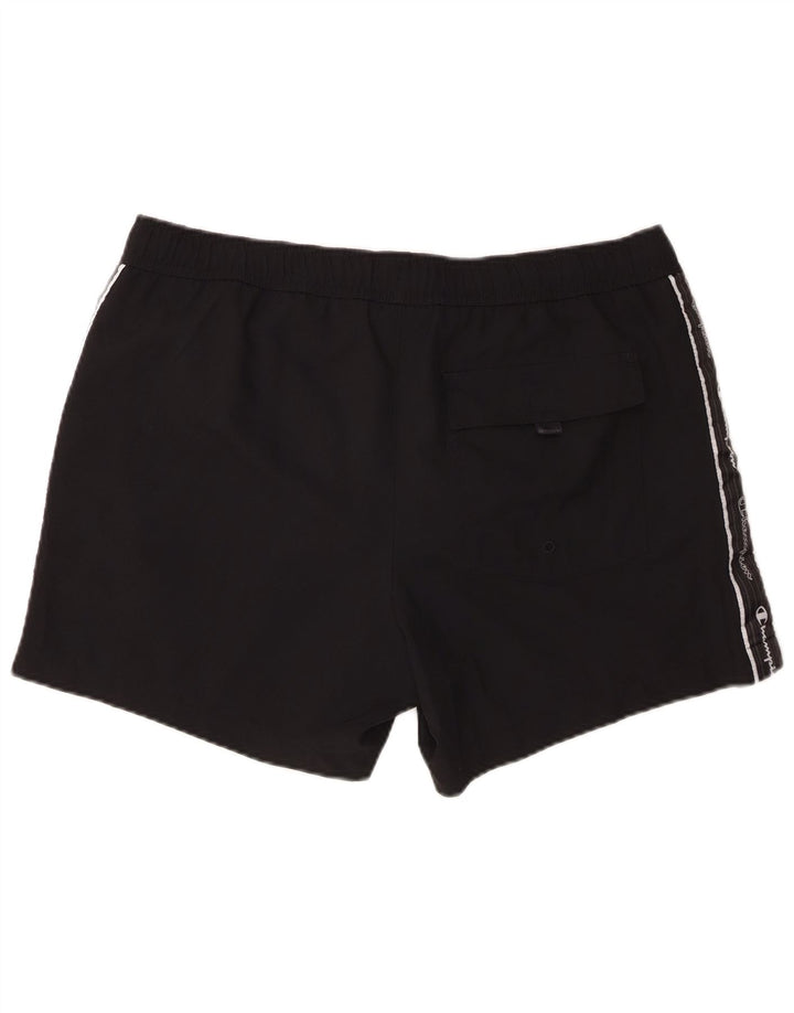 Pantaloni scurți sport grafic pentru bărbați Champion 2XL poliester negru