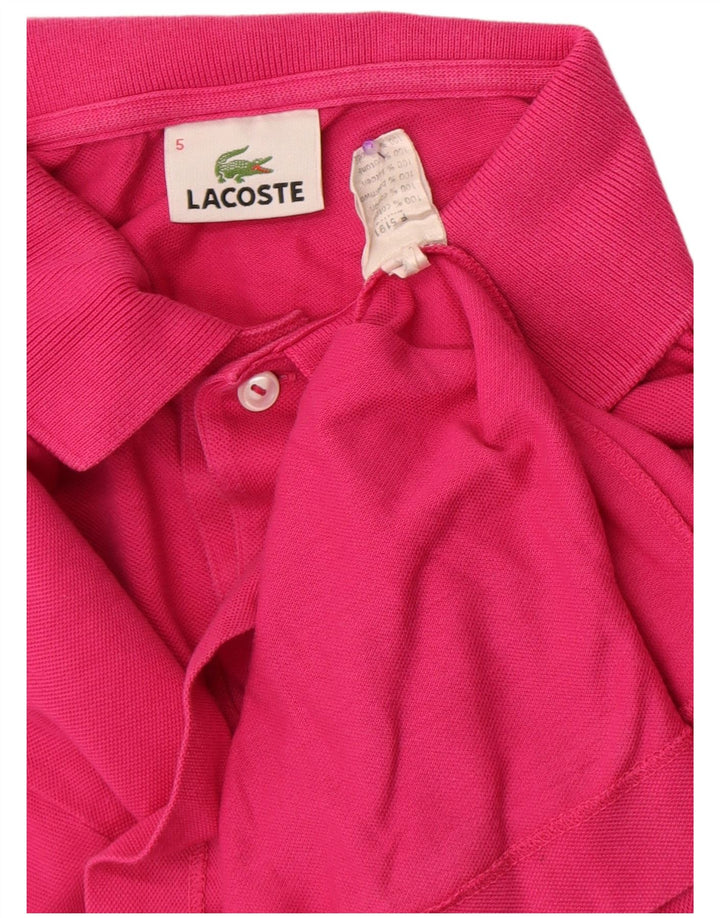 Tricou polo Lacoste pentru bărbați mărimea 5 mare bumbac roz