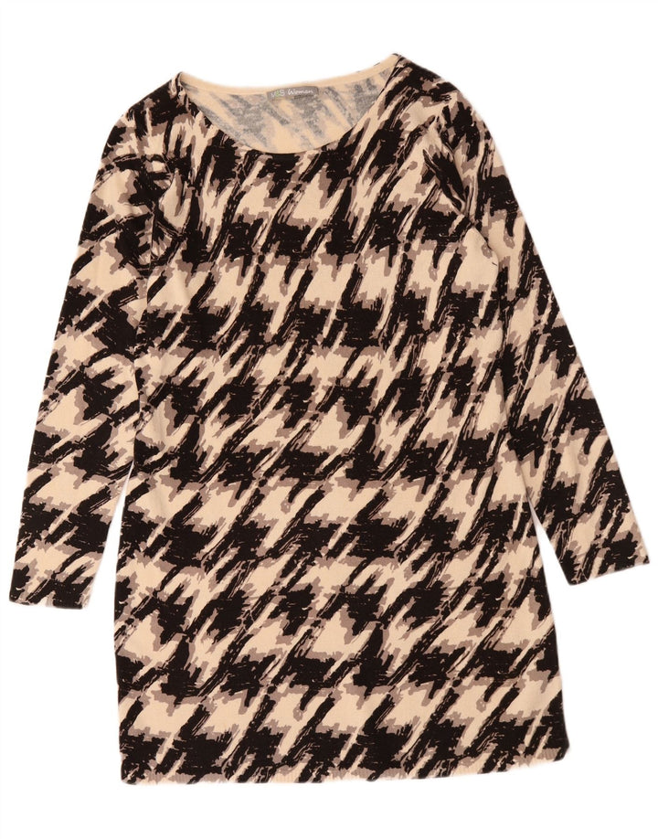 Rochie cu pulover pentru femei Marks & Spencer UK 16 mare negru Houndstooth
