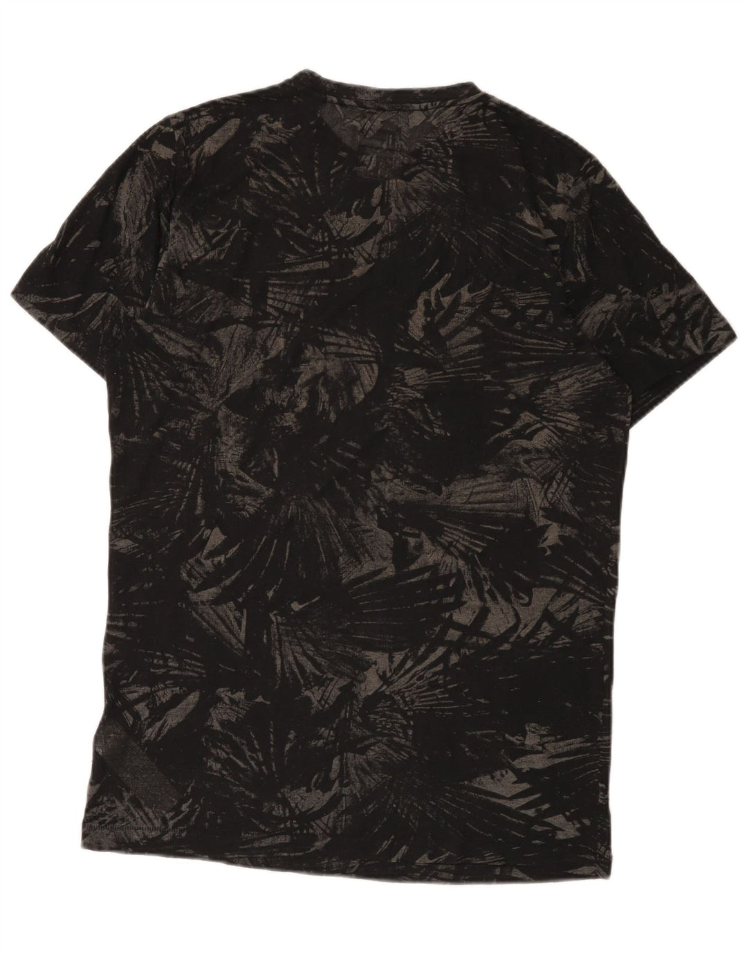 Tricou pentru bărbați Diesel Top mare, negru, cu flori din poliester