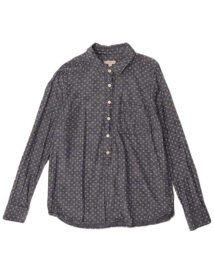 Cămașă pulover pentru femei J. CREW US 6 Medium Blue Spotted