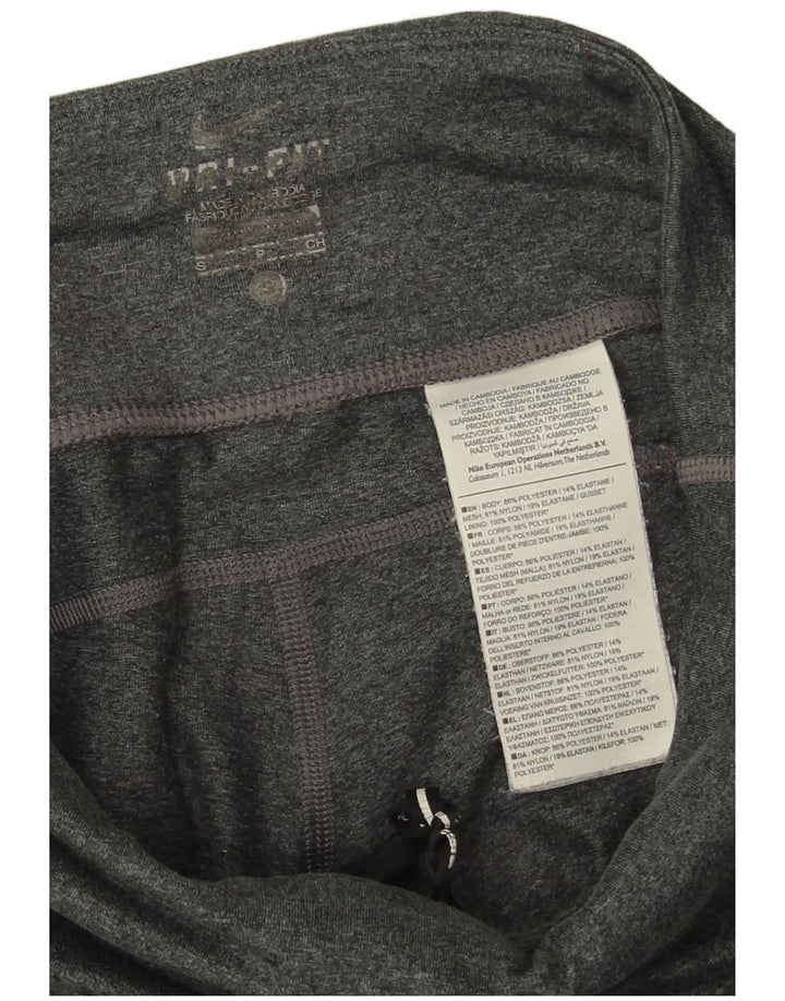 Leggings crop Nike Dri Fit pentru femei UK 8 Small Gri Poliester