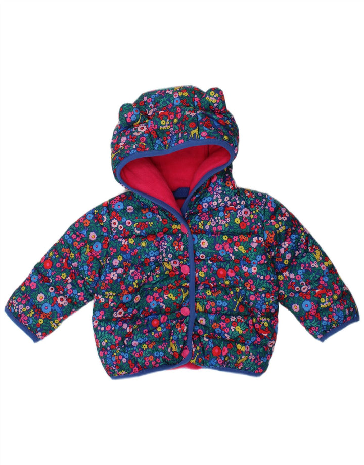 JOULES Jachetă căptușită cu glugă pentru fetițe 3-6 luni Multicolor Floral
