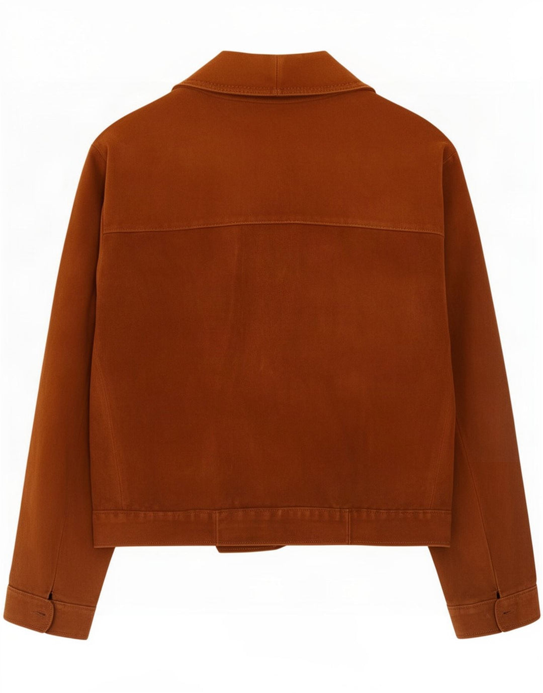 Jachetă de piele de căprioară pentru femei UK 38 Medium Brown Leather