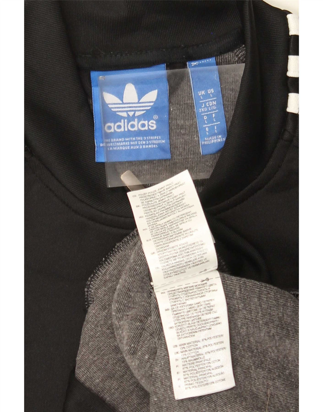 Jachetă de trening pentru bărbați Adidas, mare, negru, poliester