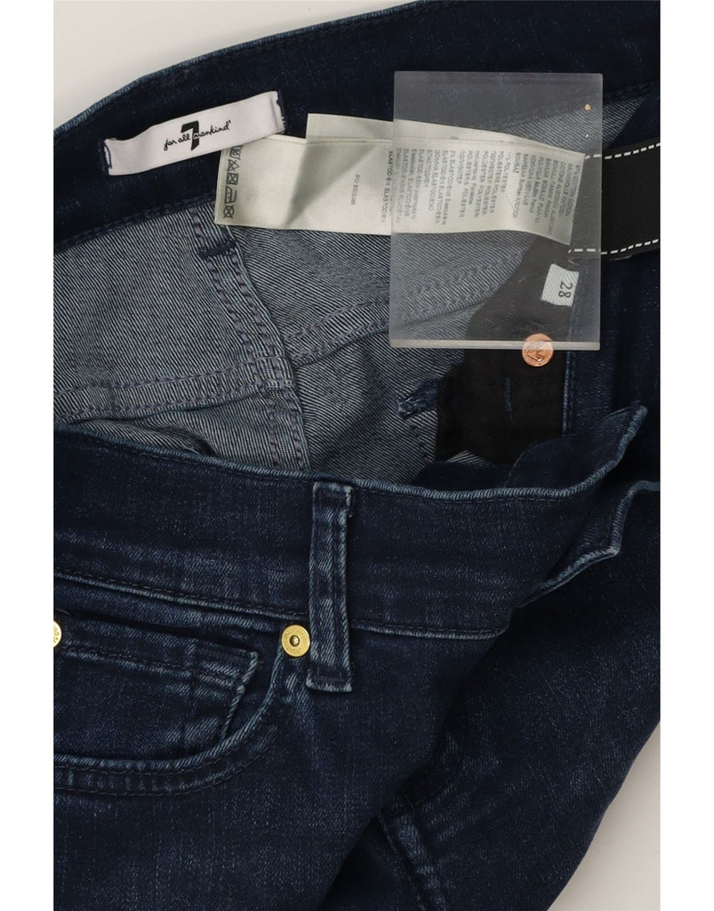 7 FOR ALL MANKIND Womens Bootcut Jeans W28 L34 Navy Blue Cotton Vintage 7 For All Mankind and Second-Hand 7 For All Mankind from Messina Hembry 