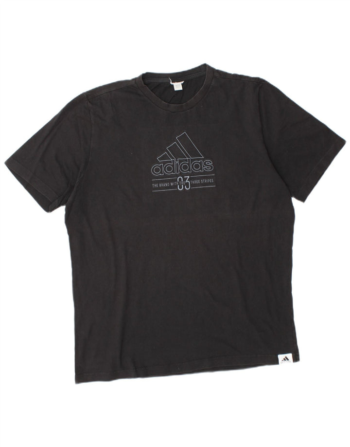 Tricou grafic ADIDAS pentru bărbați Top mare negru