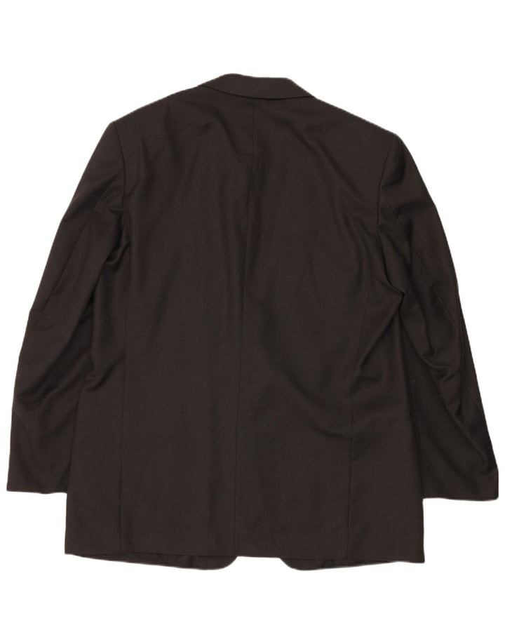 Jachetă pentru bărbați Marks & Spencer, lungă cu 2 nasturi, UK 46 XL, lână nouă, gri