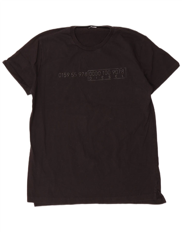 Tricou grafic pentru bărbați Diesel Top 2XL bumbac negru