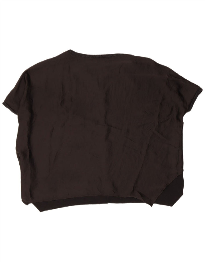 Bluză supradimensionată pentru femei Zara UK 14 Medium Negru