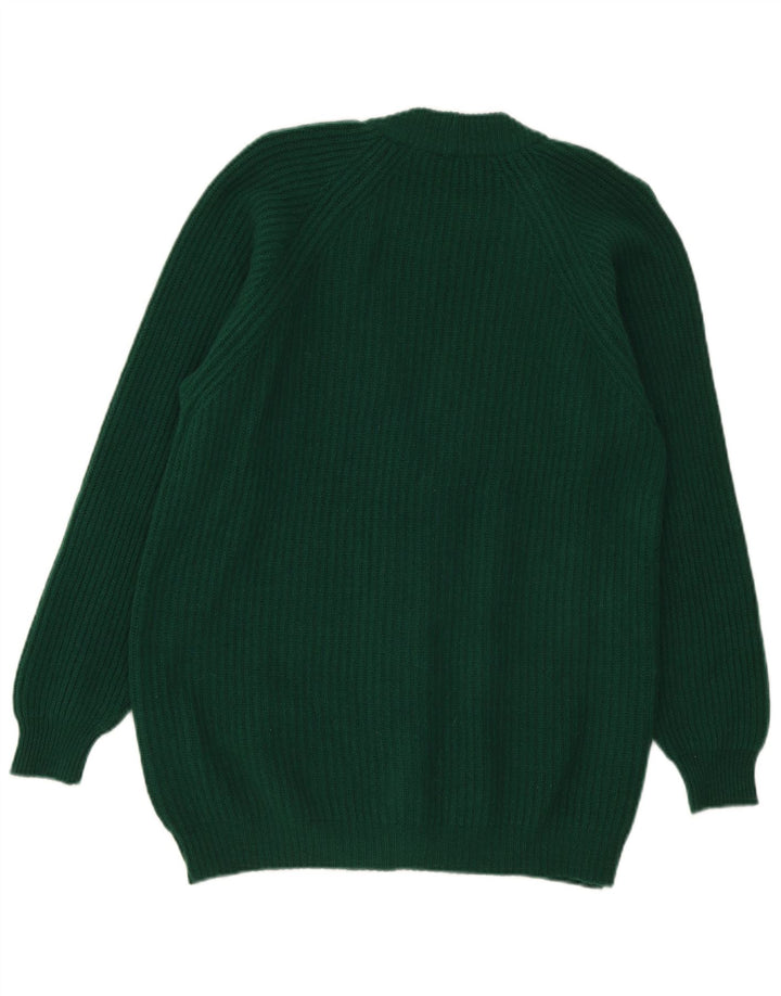 Pulover Cardigan Vintage pentru femei UK 16 Lână verde mare