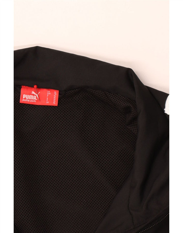 Jachetă de trening pentru bărbați PUMA, XL, poliester color bloc negru