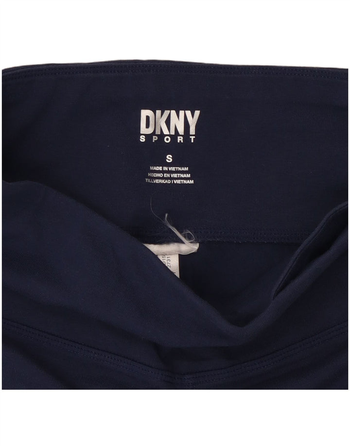 Leggings cu grafică Dkny pentru femei UK 8 mici, albastru marin, color block
