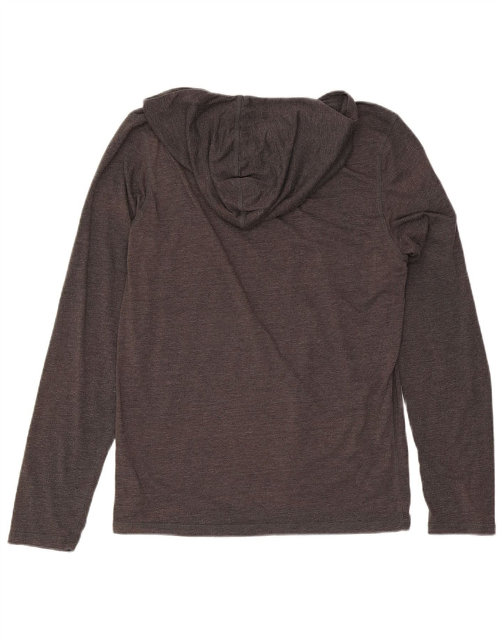 Prana Top cu glugă pentru bărbați cu mânecă lungă, bumbac gri mediu