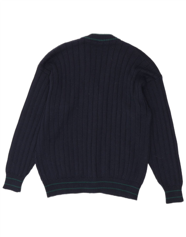 Pulover Cardigan Vintage pentru bărbați Mediu Bleumarin