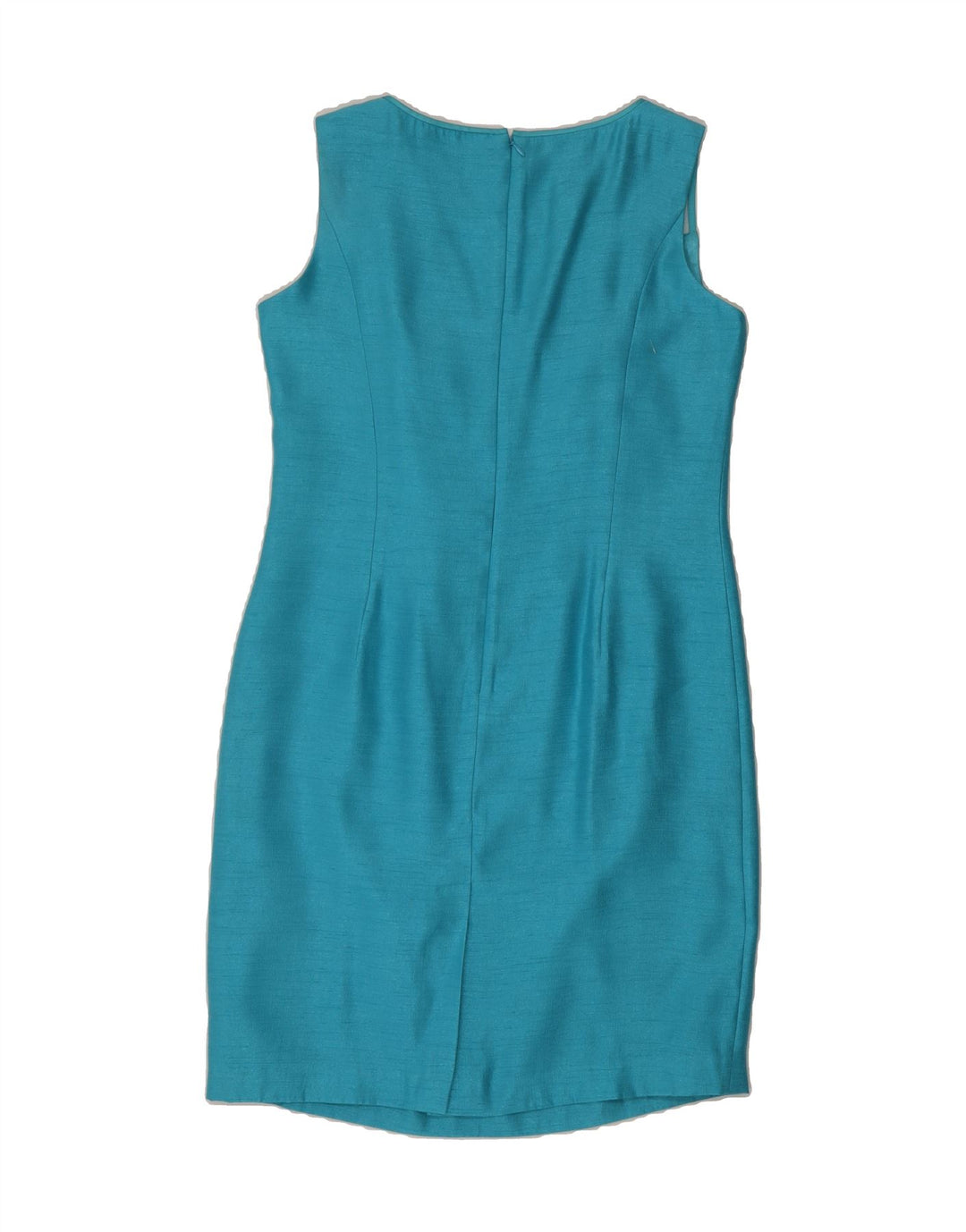 JACQUES VERT Womens Sleeveless Sheath Dress UK 14 Medium Blue Viscose Vintage Jacques Vert and Second-Hand Jacques Vert from Messina Hembry 