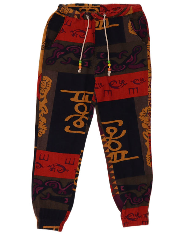 Pantaloni casual pentru fete VINTAGE 15-16 ani 2XL W30 L25 multicolor